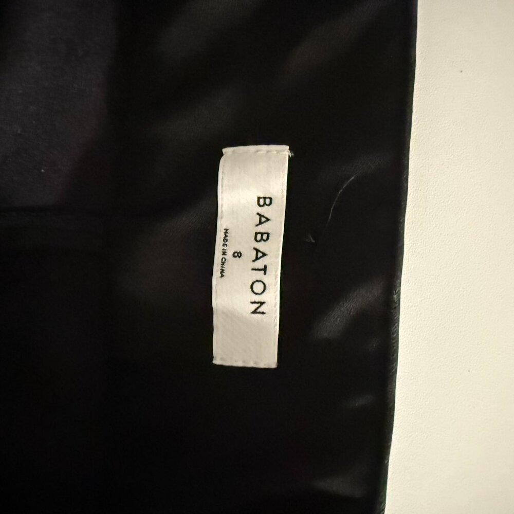 Aritzia Tie Waist Vegan Leather Pants Black Size 8 - Picture 6 of 8